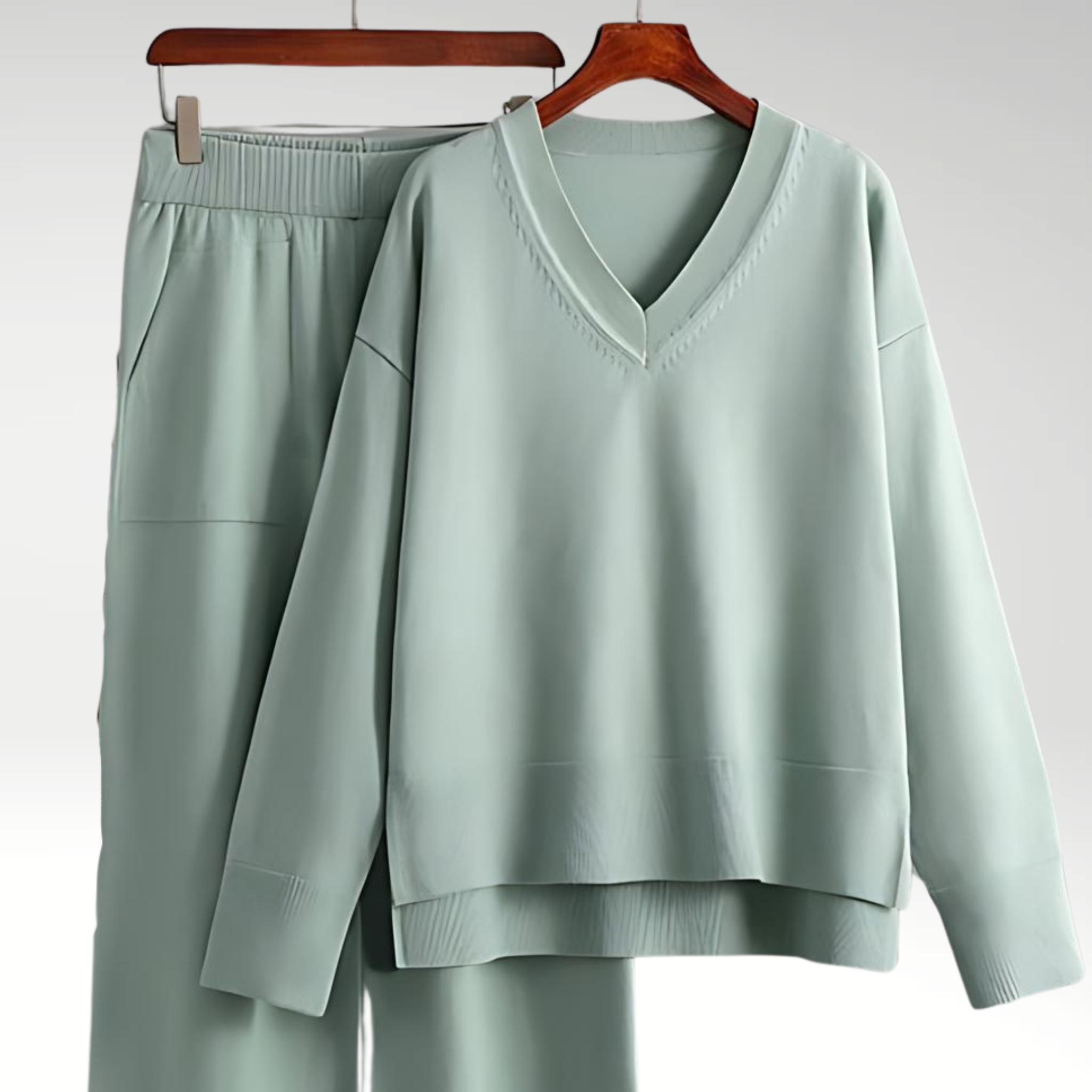 Le Charme™ | Luxe V-Neck Two Piece Set