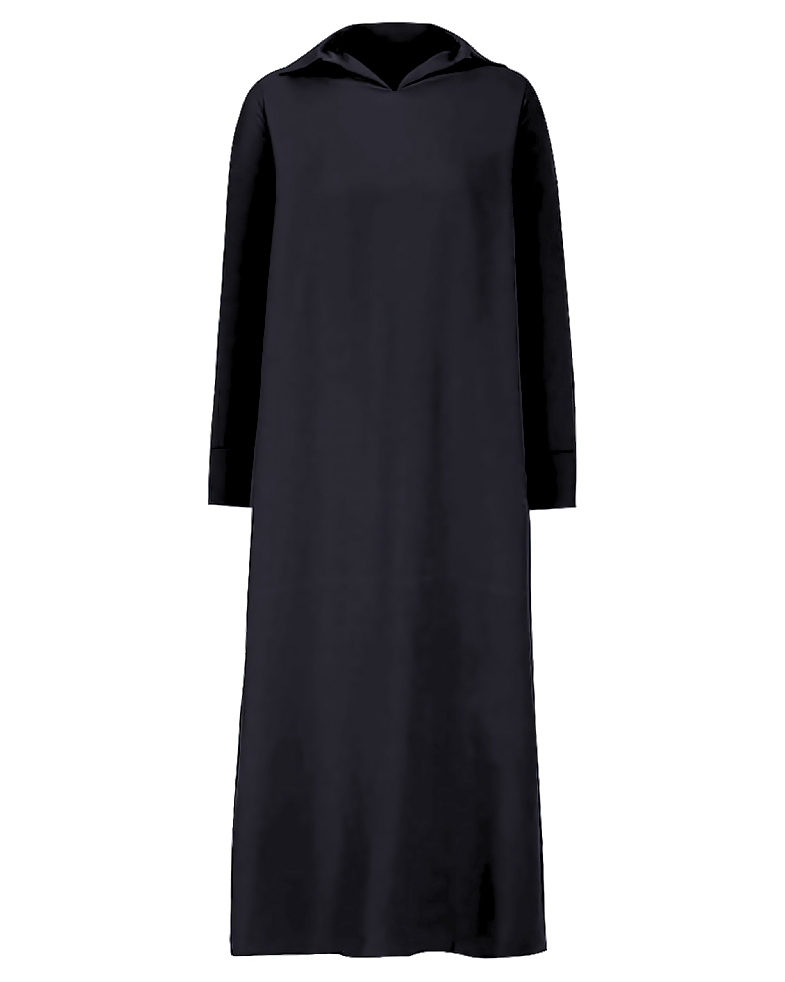 EVA™ | ROBE AMPLE LANGE AVEC REVER ET FENTE LATÉRALE