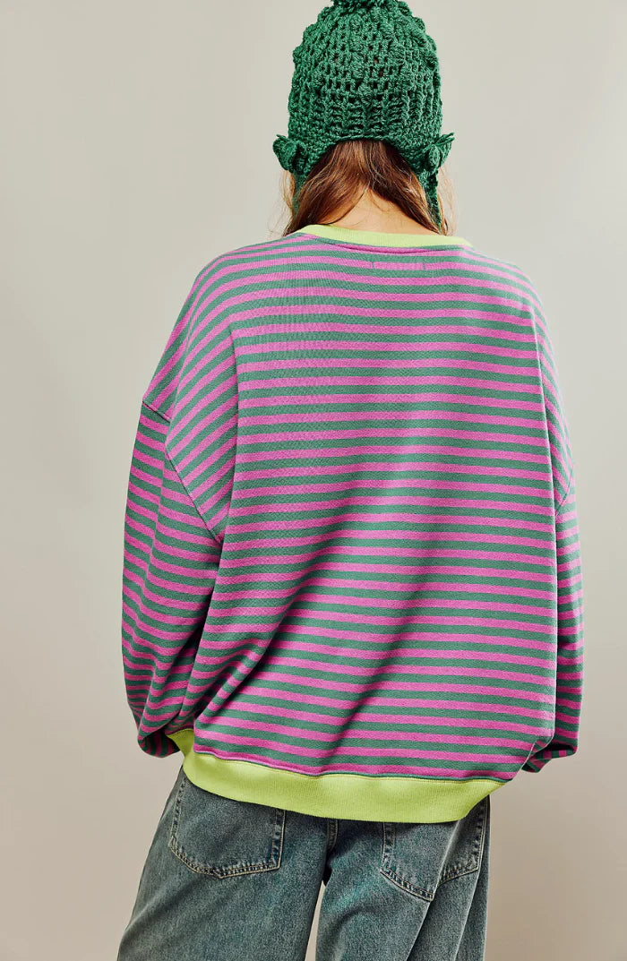 MANA™ | PULLOVER OVERSIZE RAYÉ