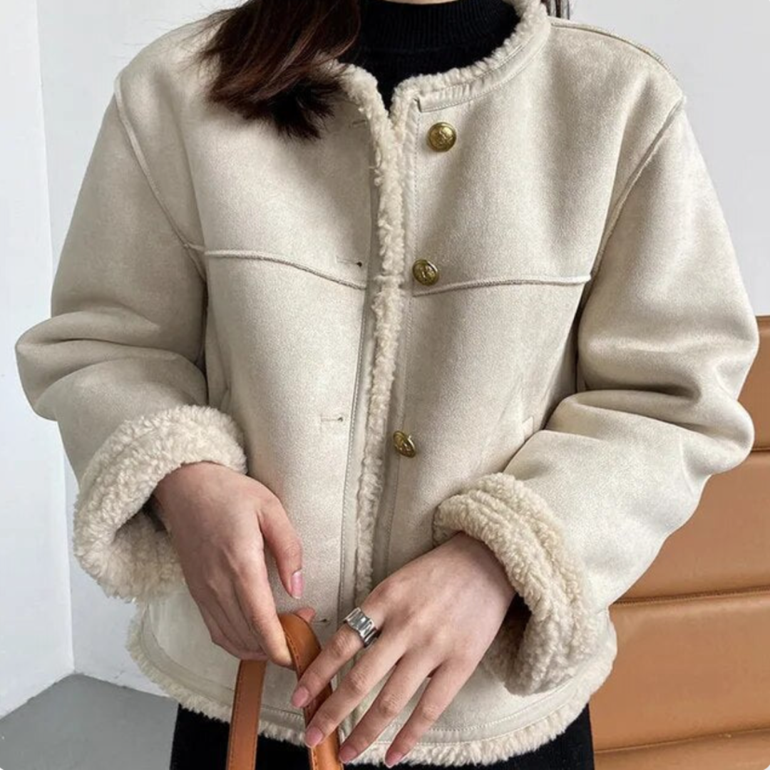 WERONIKA™ | MANTEAU CHAUD EN CUIR DE LANDE