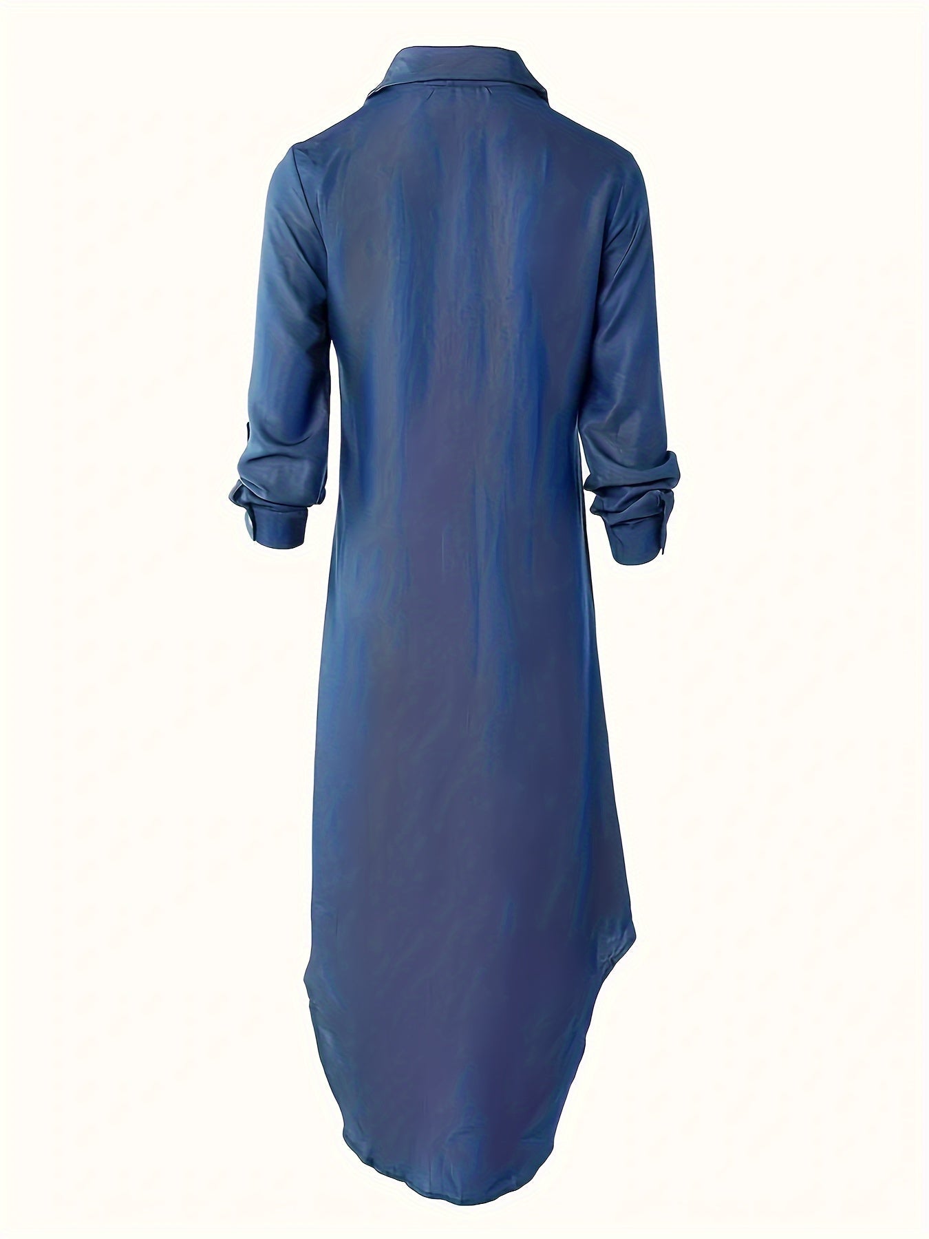 Maison Regal™ | Élégance Clémence – Robe chemise fluide à boutons et col classique