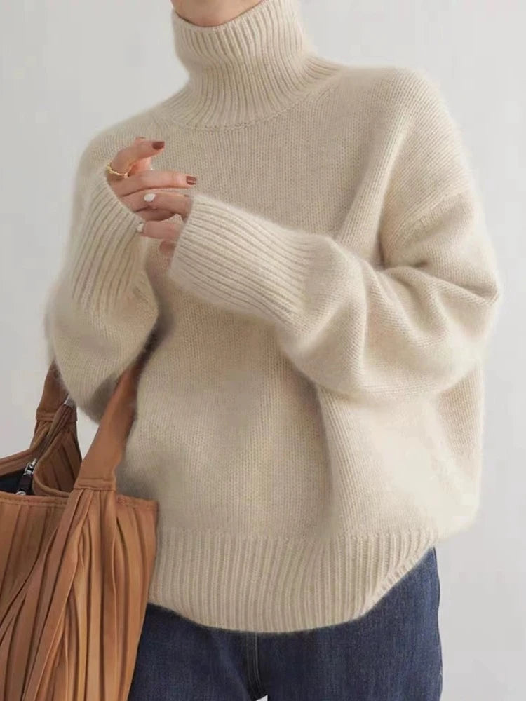 Cleo™ | Pull col roulé en cachemire