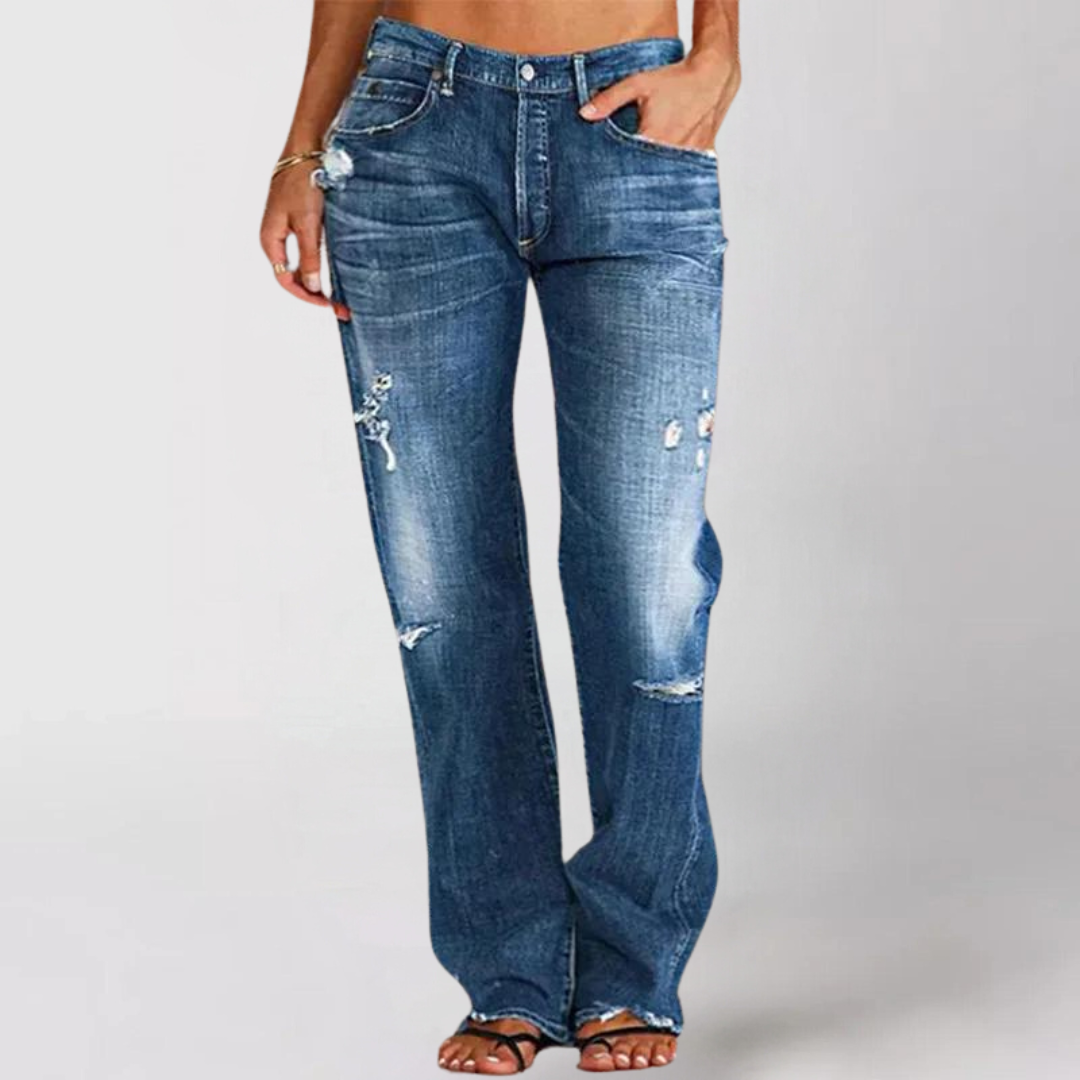 LISA™ | JEANS EN DENIM À JAMBES ÉVASÉES