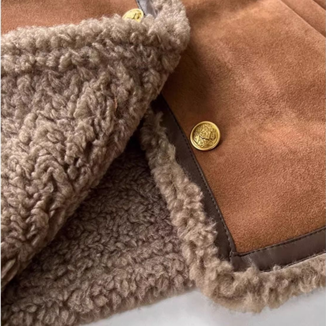 WERONIKA™ | MANTEAU CHAUD EN CUIR DE LANDE