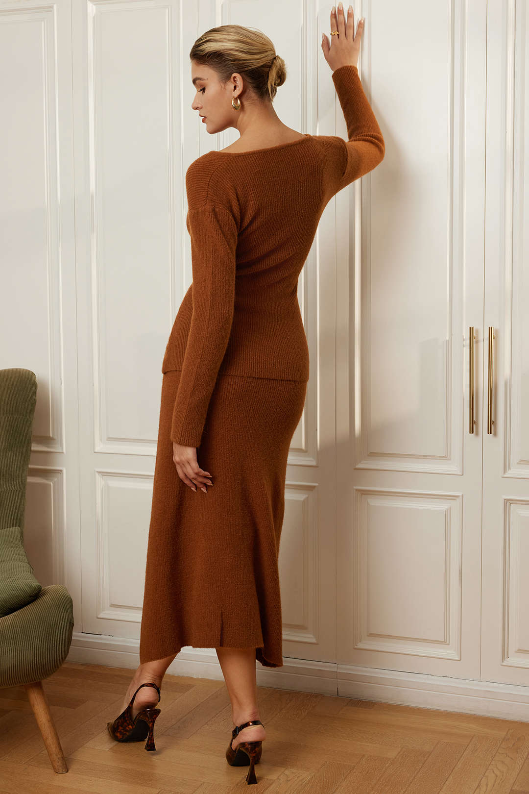 Le Charme™ | Ensemble Pull Découpé et Jupe