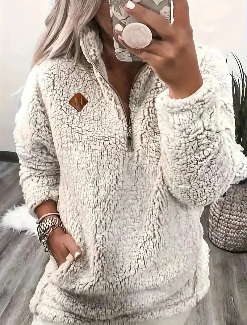 MARVA™ | PULLOVER ÉLÉGANT AVEC ZIP QUART