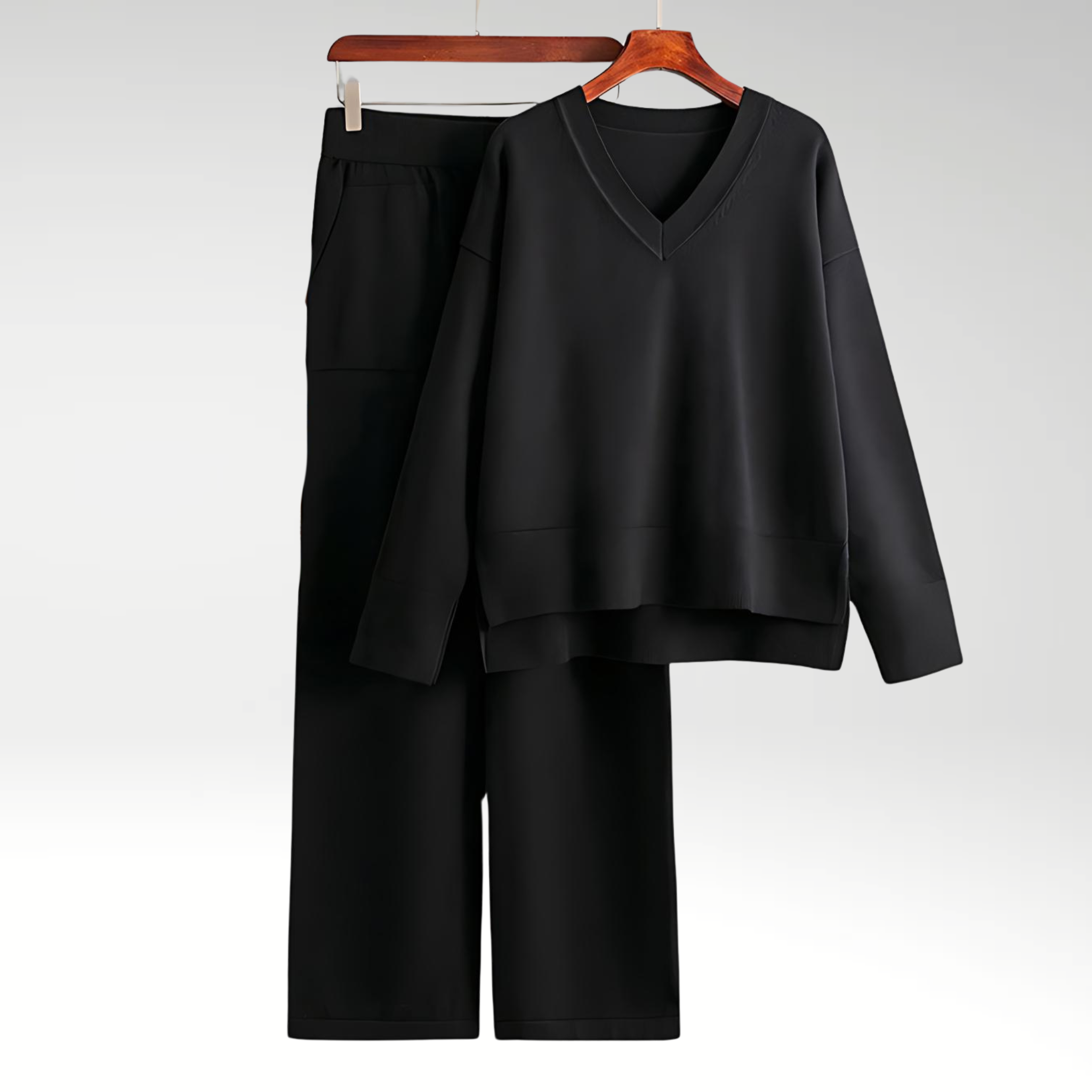 Le Charme™ | Luxe V-Neck Two Piece Set