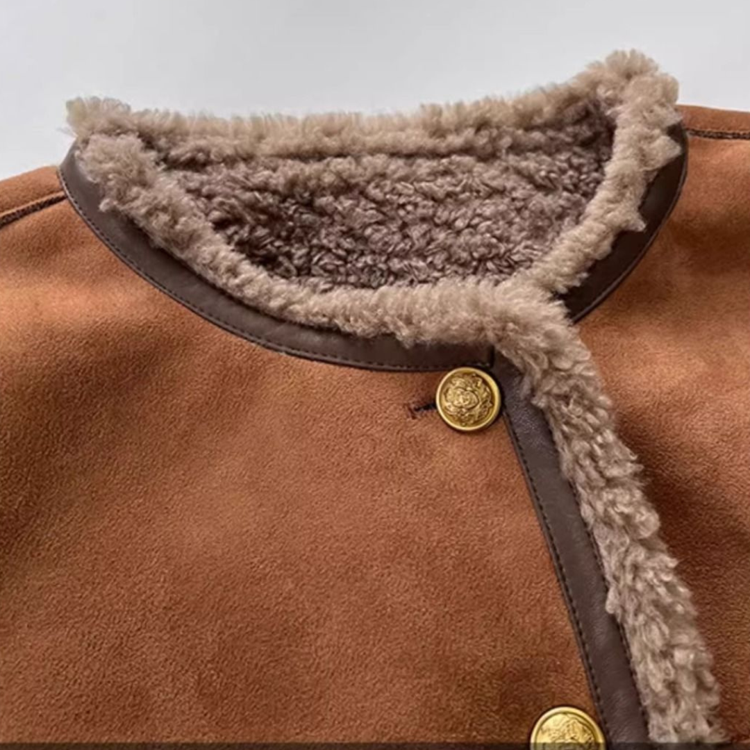 WERONIKA™ | MANTEAU CHAUD EN CUIR DE LANDE