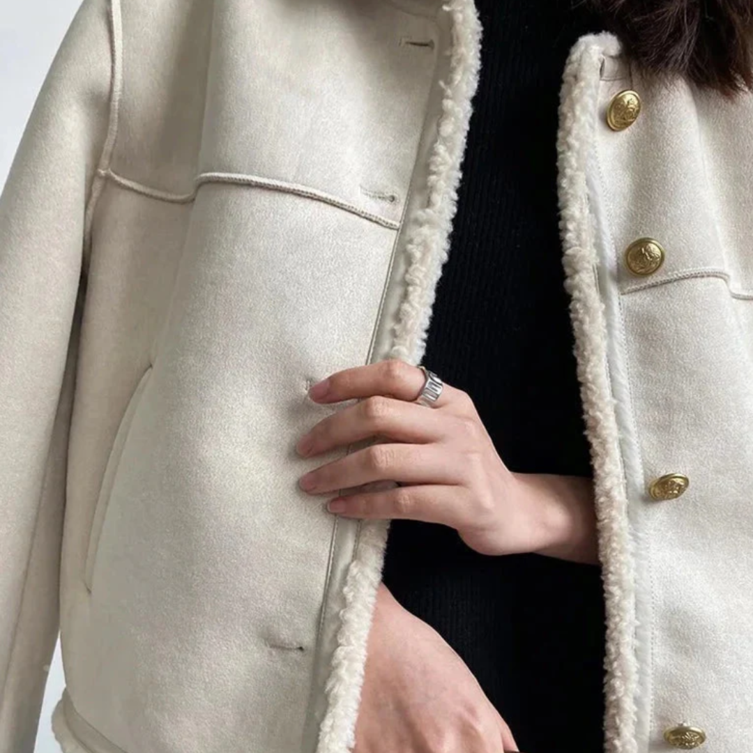 WERONIKA™ | MANTEAU CHAUD EN CUIR DE LANDE