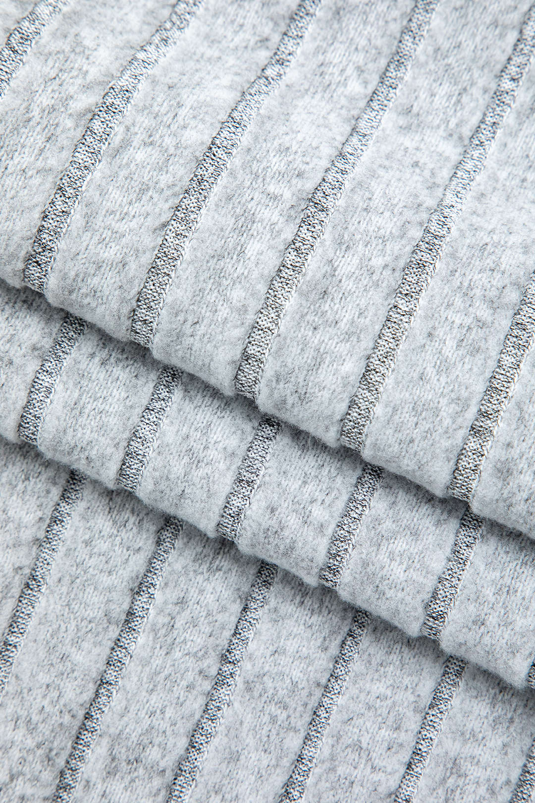 Le Charme™ Ensemble Tricot Côtelé : Haut à Manches Longues et Jupe Fendue