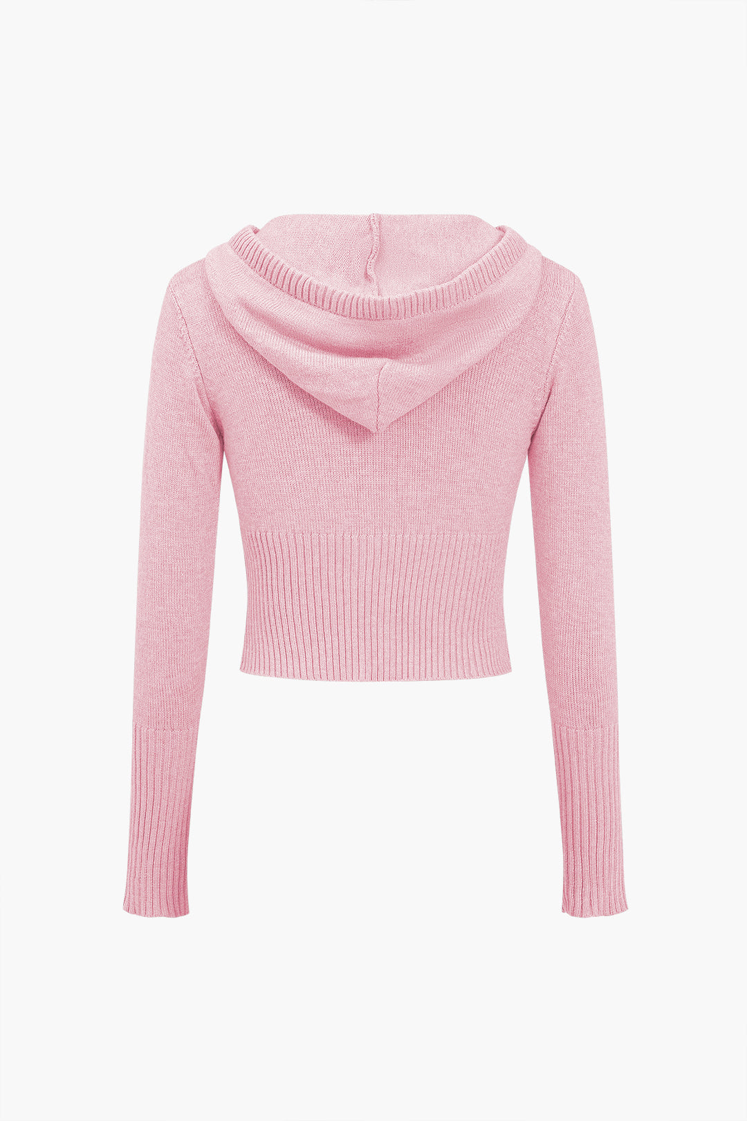 Le Charme™ Ensemble Tricot Uni : Haut à Capuche et Pantalon Asymétrique