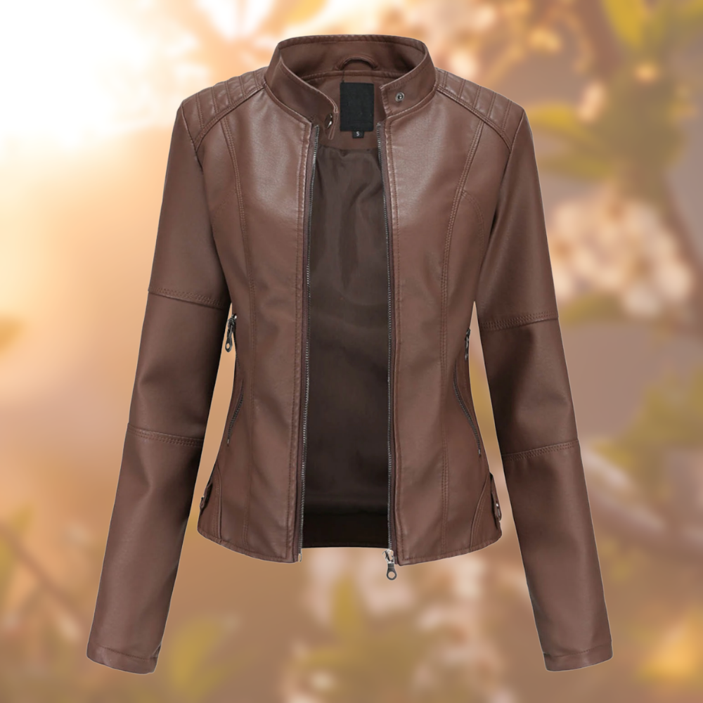 GAIA™ - VESTE EN CUIR LUXUEUSE POUR FEMMES