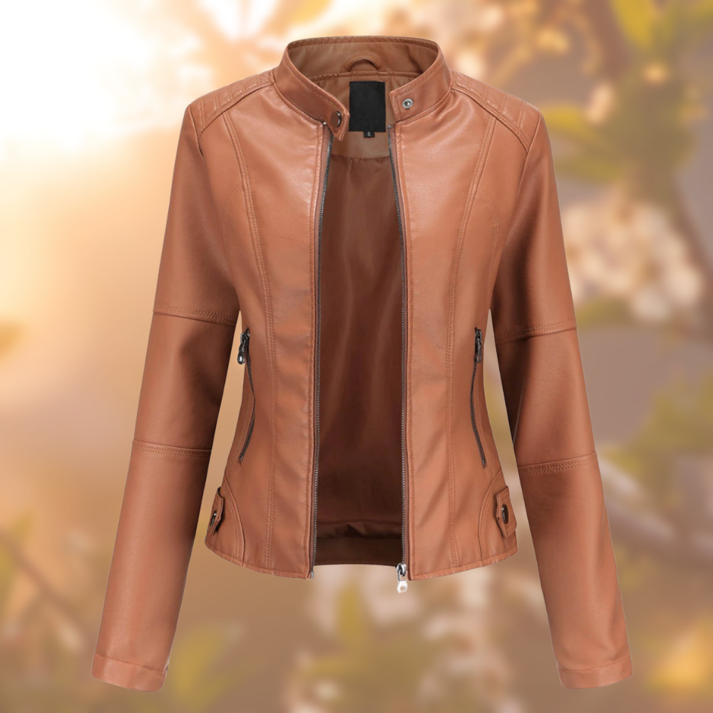 GAIA™ - VESTE EN CUIR LUXUEUSE POUR FEMMES