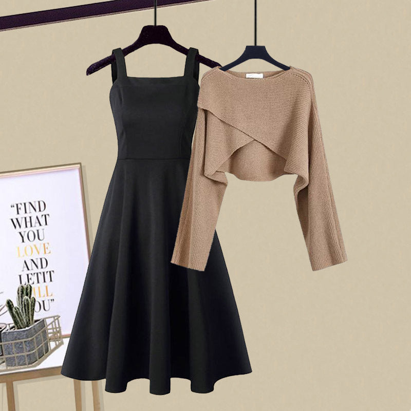 Le Charme™ | Ensemble de Robe Tricotée Élégante