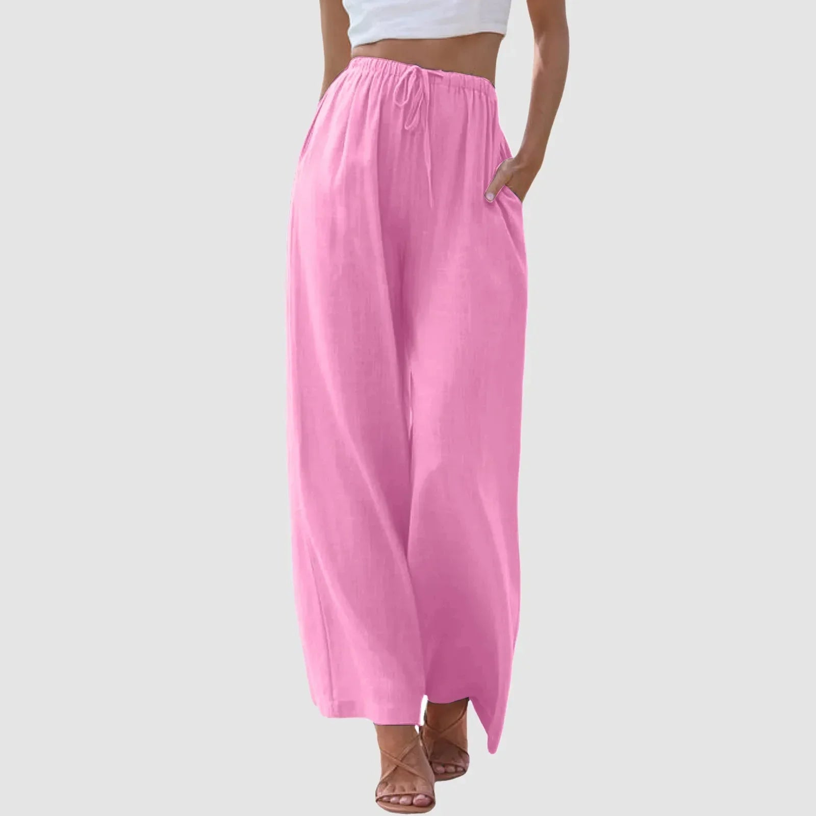 Le Charme™ | Pantalon confort à jambe large et taille haute