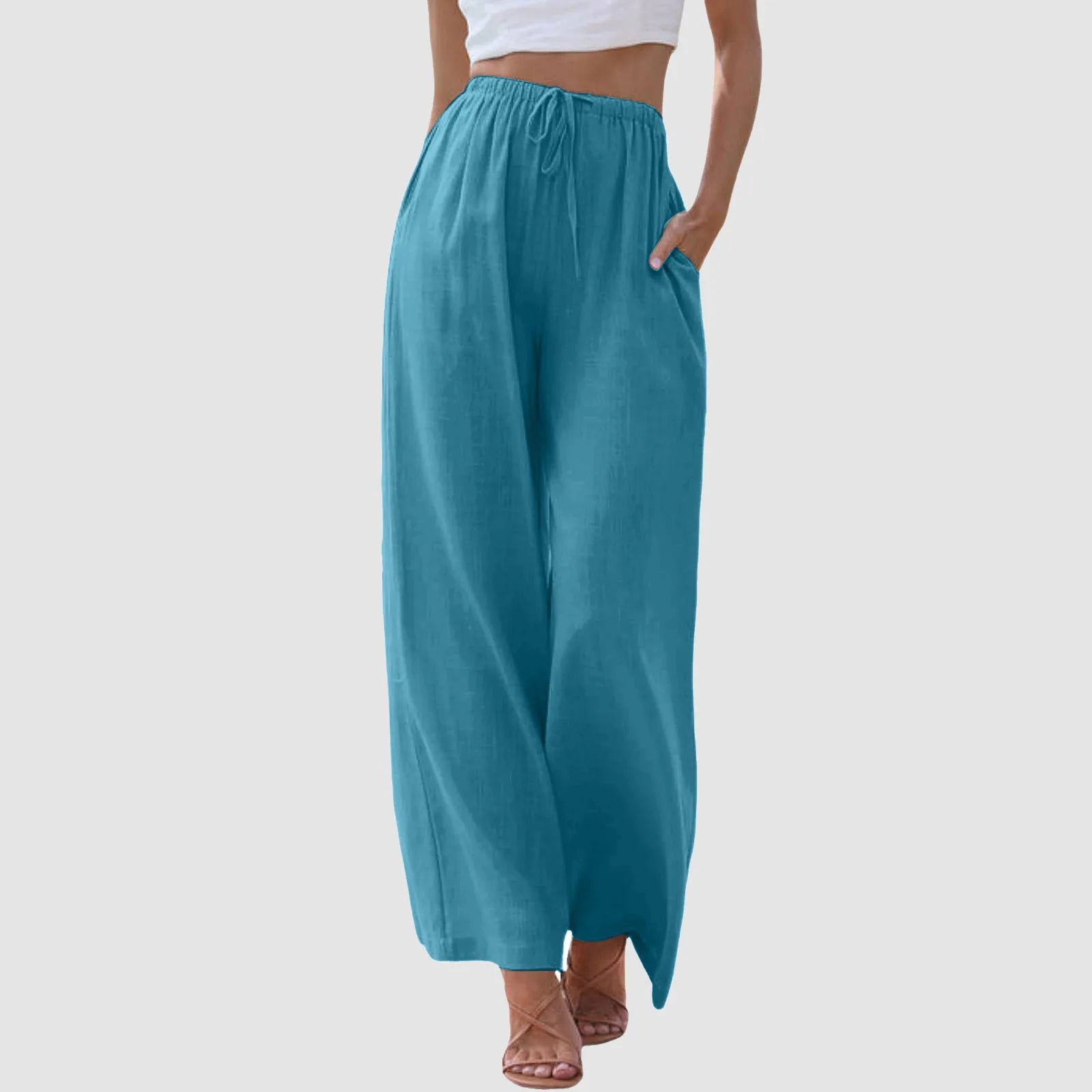 Le Charme™ | Pantalon taille haute à jambes larges