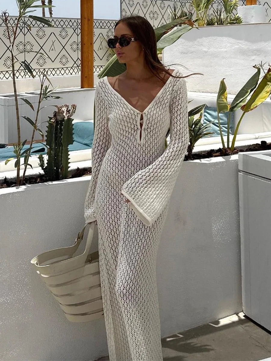 LEXI™ | ROBE DE PLAGE ÉLÉGANTE AVEC DOS NUAGEUX