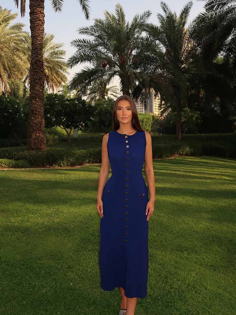 CHARLOTTE™ | ROBE MAXI EN GEORGIE