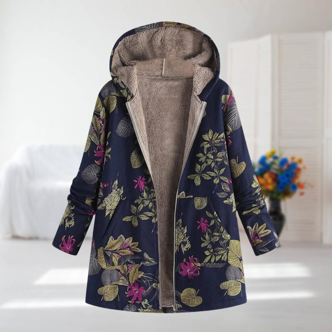 GABRIELLE™ | VESTE D'AUTOMNE/HIVER AVEC IMPRIMÉ FLEURI