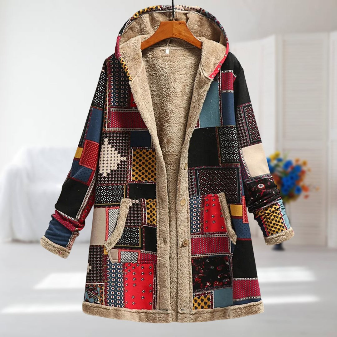 GABRIELLE™ | VESTE D'AUTOMNE/HIVER AVEC IMPRIMÉ FLEURI