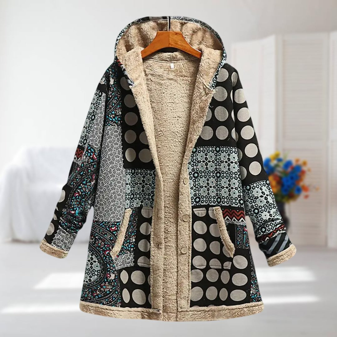 GABRIELLE™ | VESTE D'AUTOMNE/HIVER AVEC IMPRIMÉ FLEURI