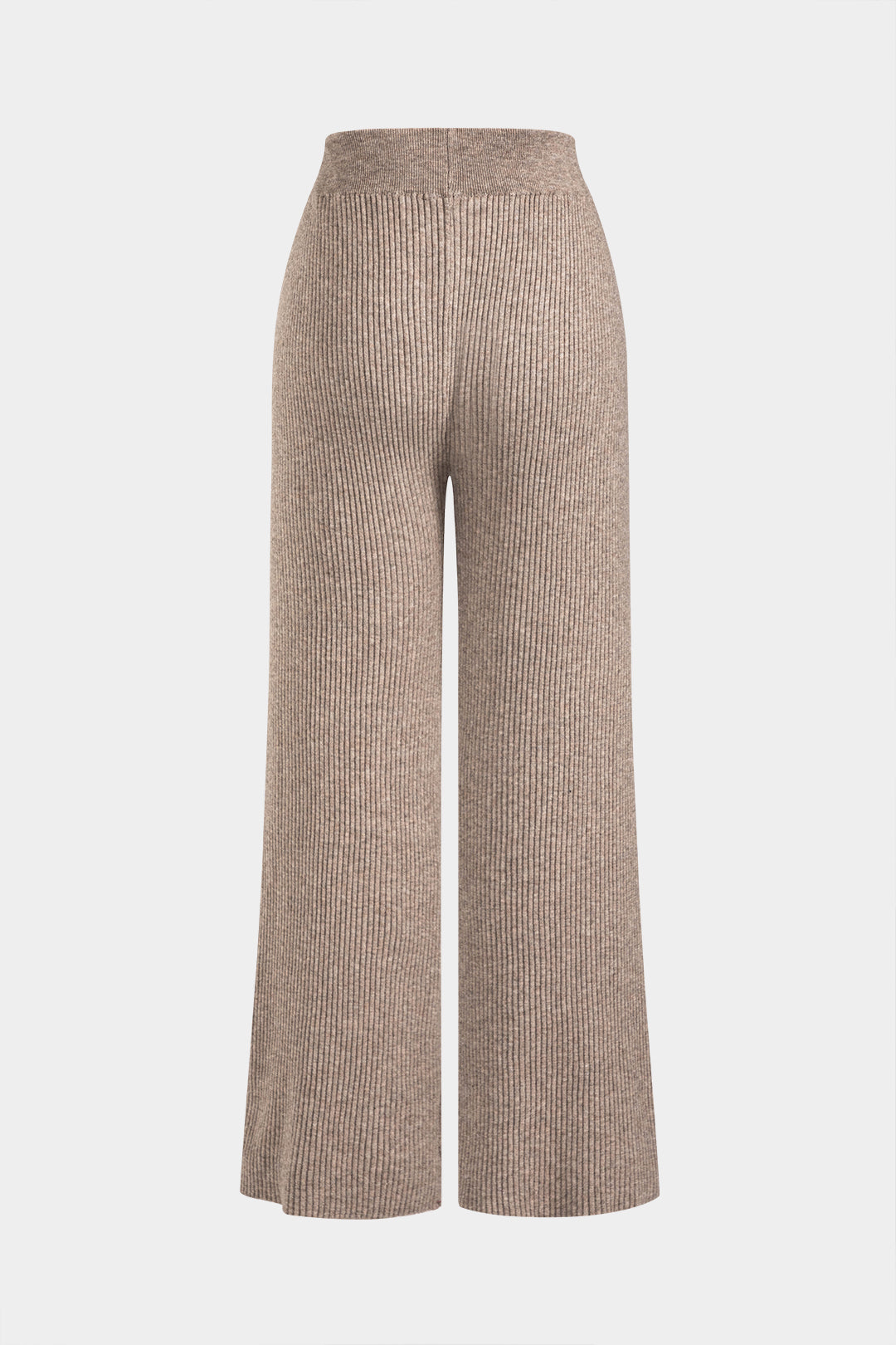 Le Charme™ Ensemble Tricot : Haut Boutonné à Col V et Pantalon