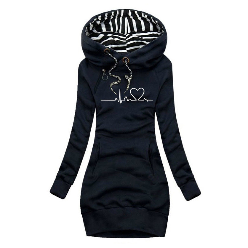 CÉCILE™ | ROBE TRUI AVEC IMPRIMÉ HEARTBEAT