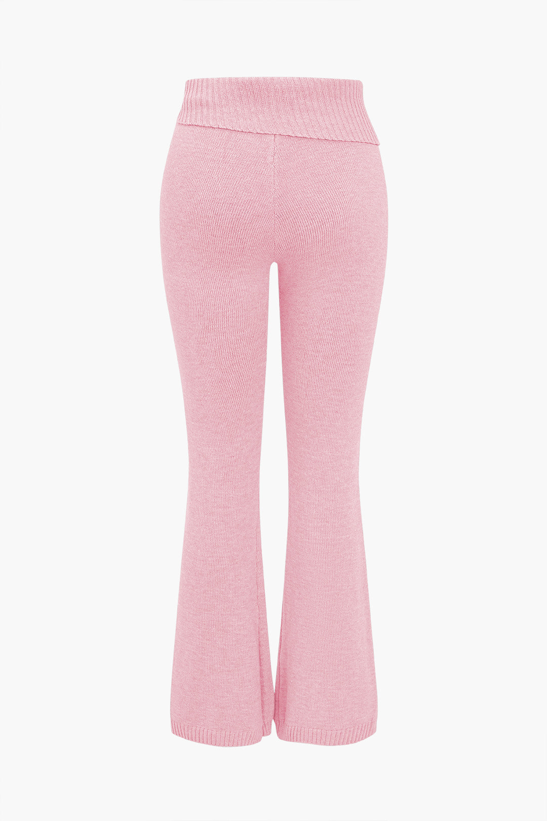 Le Charme™ Ensemble Tricot Uni : Haut à Capuche et Pantalon Asymétrique