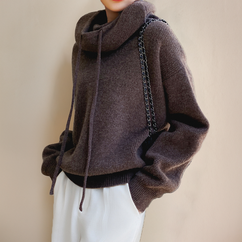 CHARLOTTE™ | TRICOT ÉLÉGANT AVEC COL EN LAINE MÉRINOS