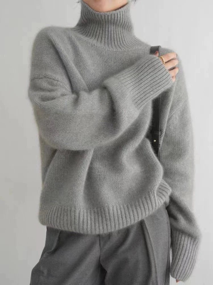 Cleo™ | Pull col roulé en cachemire