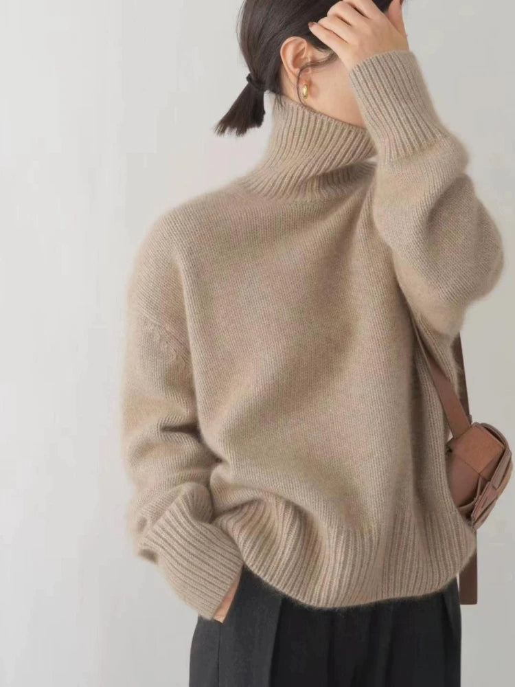 Cleo™ | Pull col roulé en cachemire