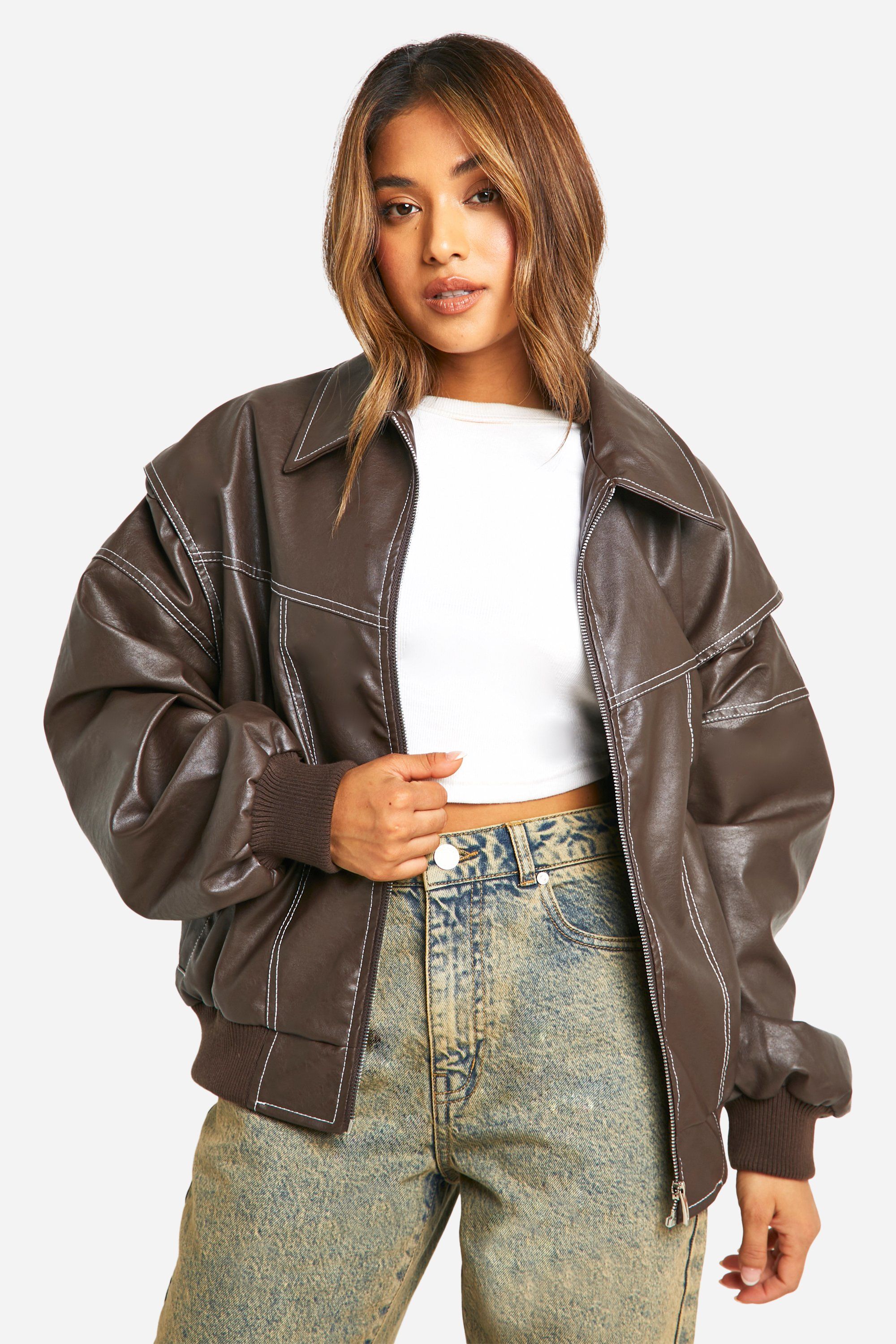 EMMA™ | BOMBER EN CUIR TENDANCE