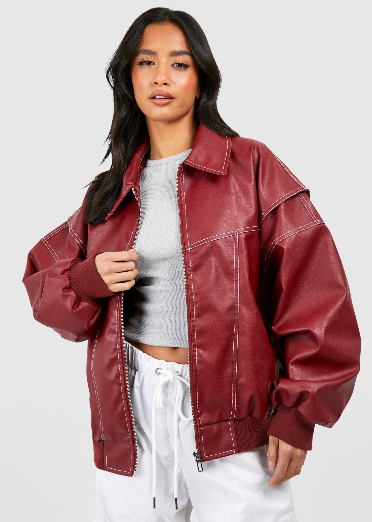 EMMA™ | BOMBER EN CUIR TENDANCE