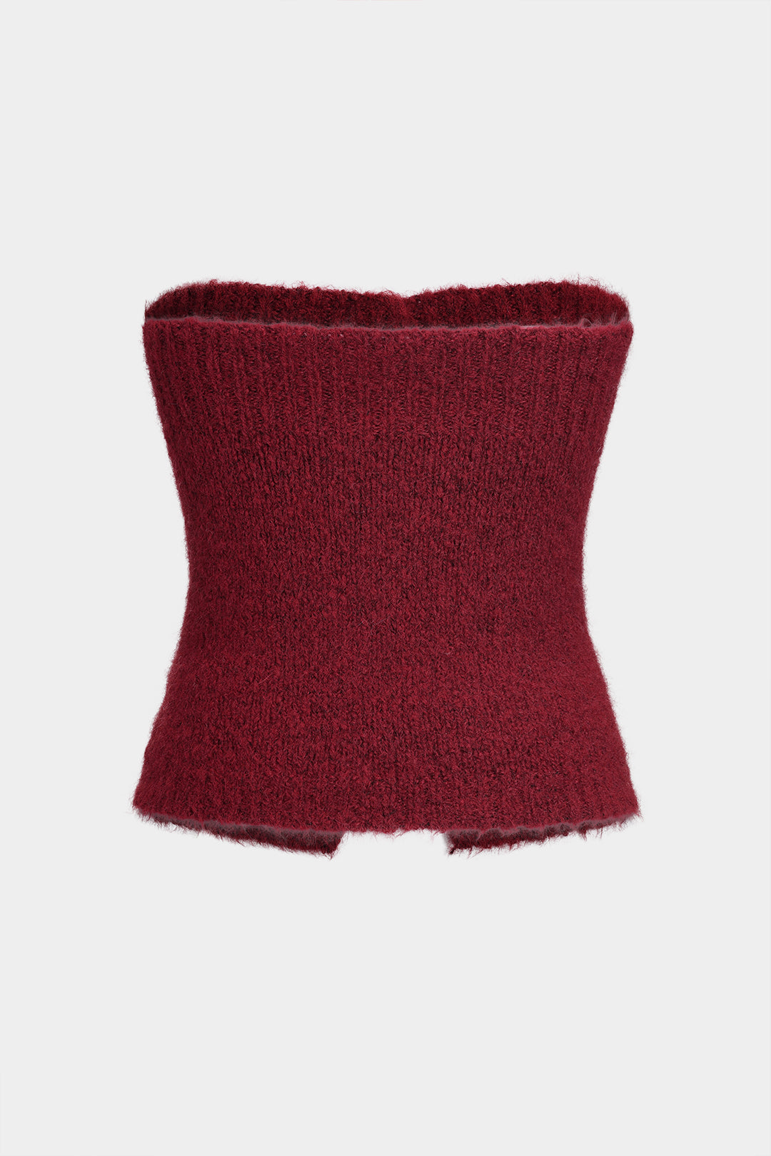 Le Charme™ Ensemble Tricot : Tube Top Boutonné et Cardigan à Manches Longues