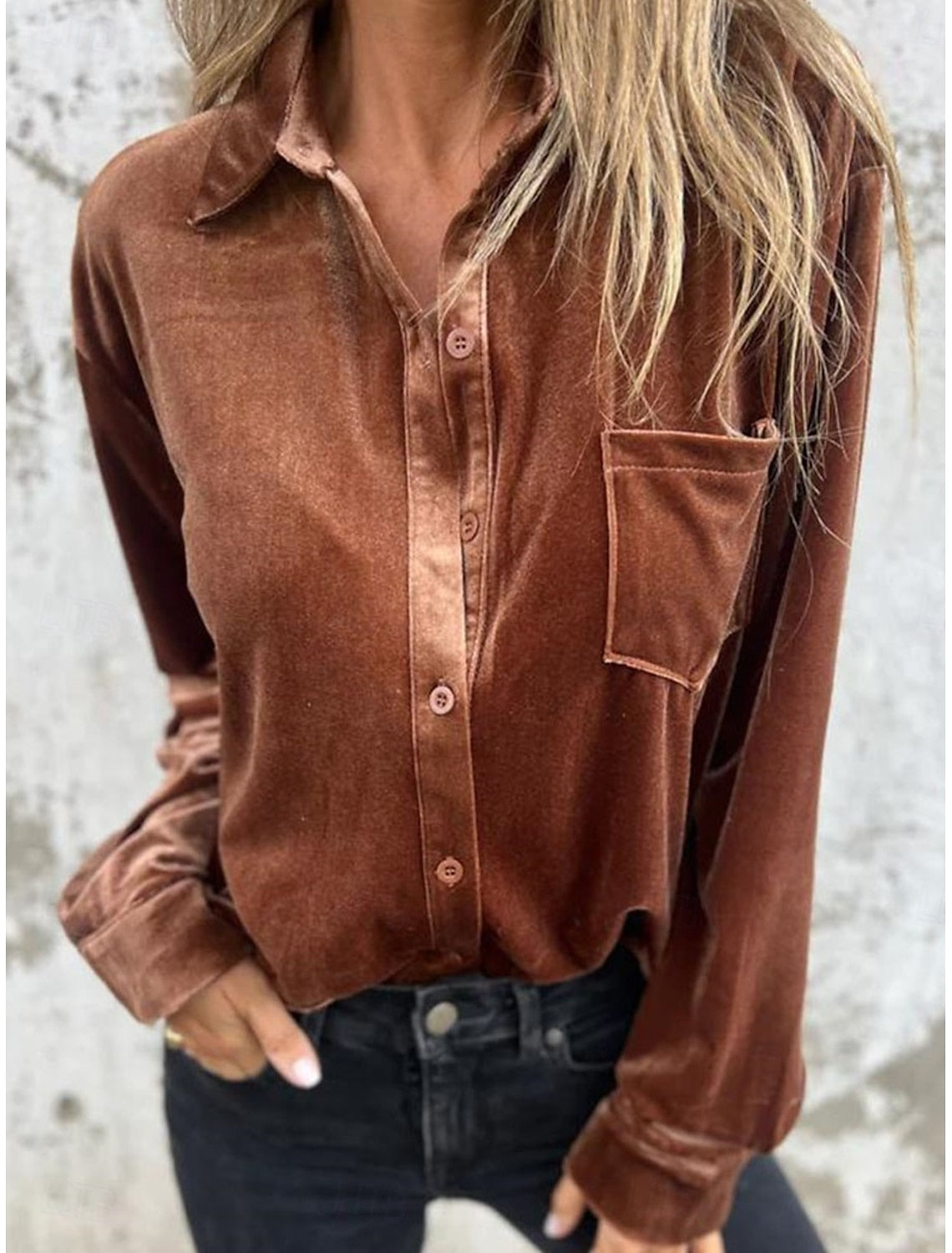 VIOLET™ | BLOUSE EN VELOURS