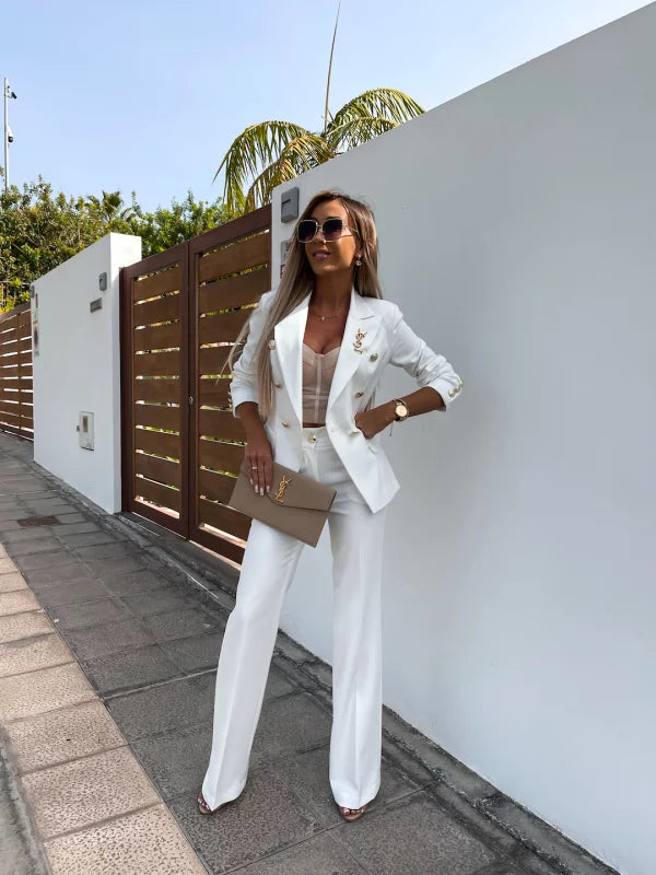 Le Charme™ | Juliette - Ensemble Blazer Et Pantalon