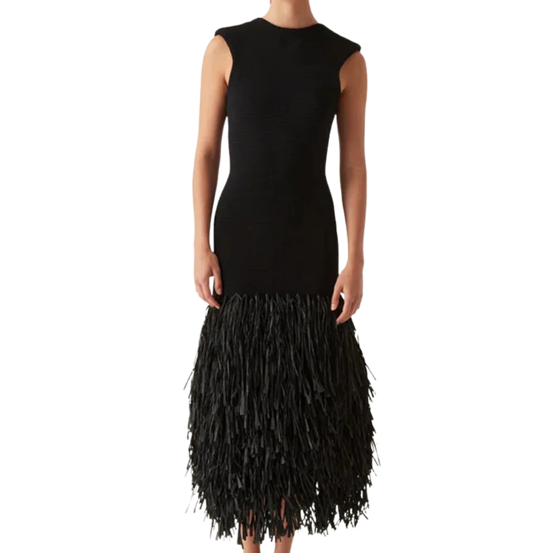 ALINE™ | ROBE LONGUE AVEC FRANGES