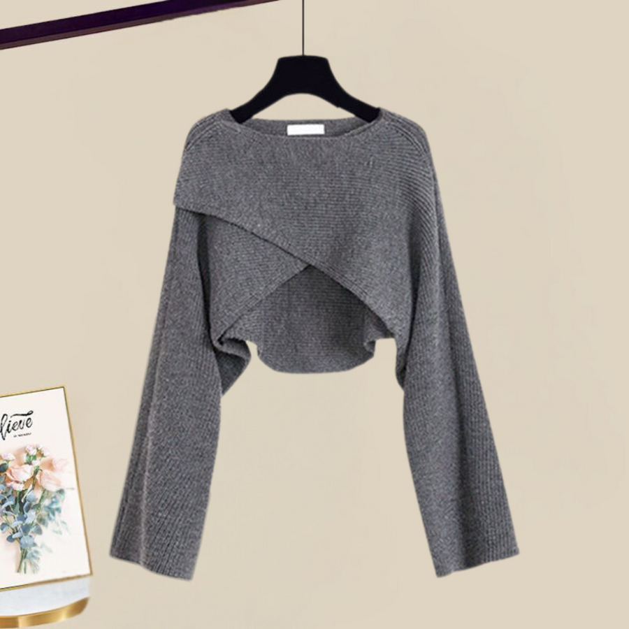 Le Charme™ | Ensemble de Robe Tricotée Élégante