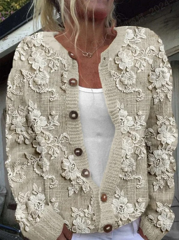Kenza™ | Gilet à Imprimé Floral Élégant
