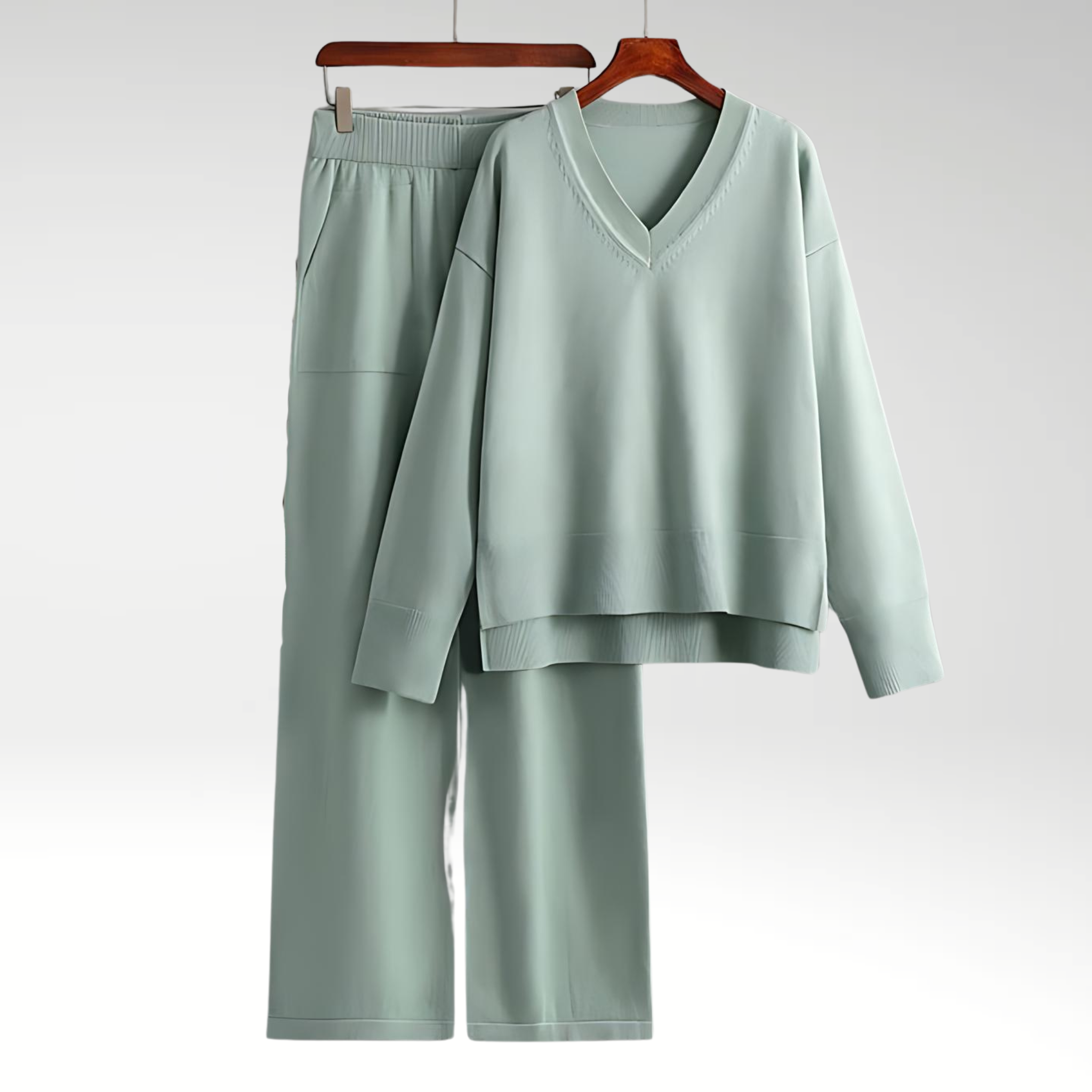 Le Charme™ | Luxe V-Neck Two Piece Set