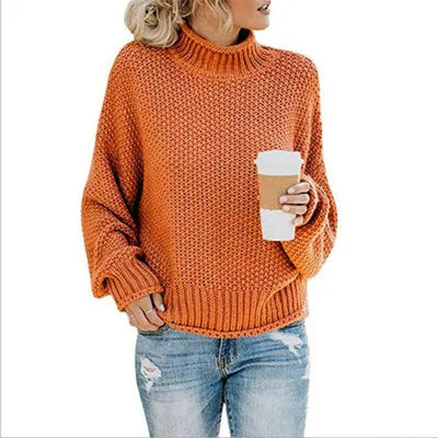 Femke™ | Pull en Col Roulé Tricoté