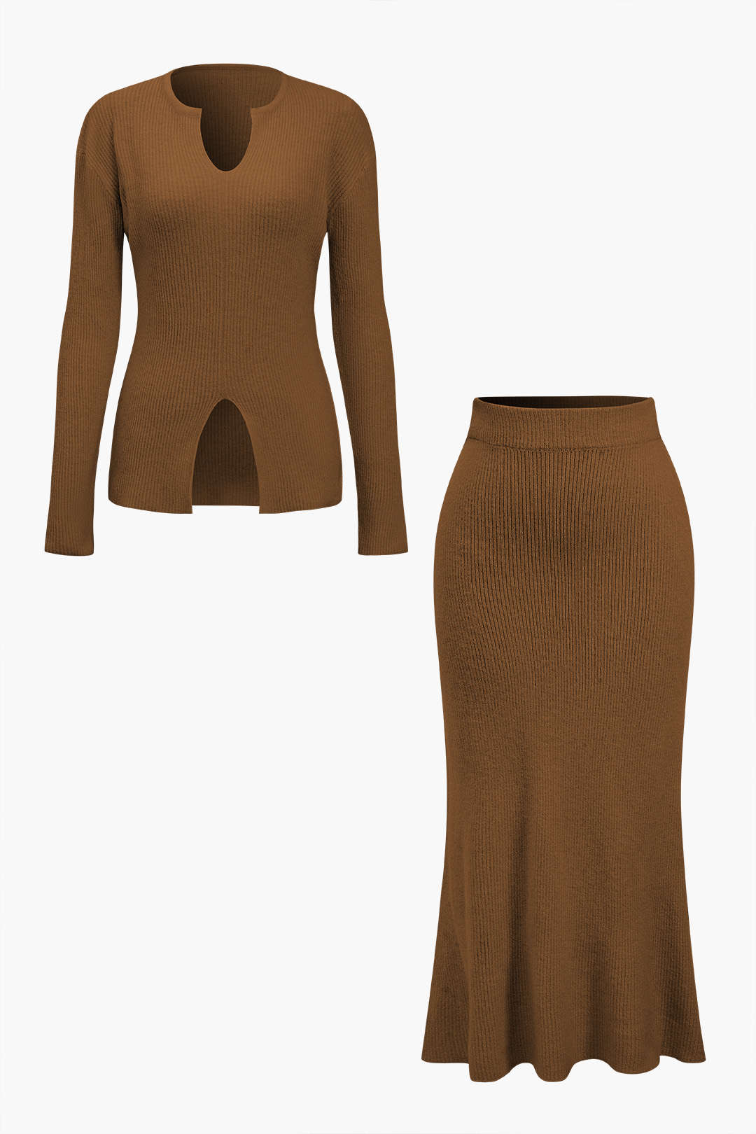 Le Charme™ | Ensemble Pull Découpé et Jupe