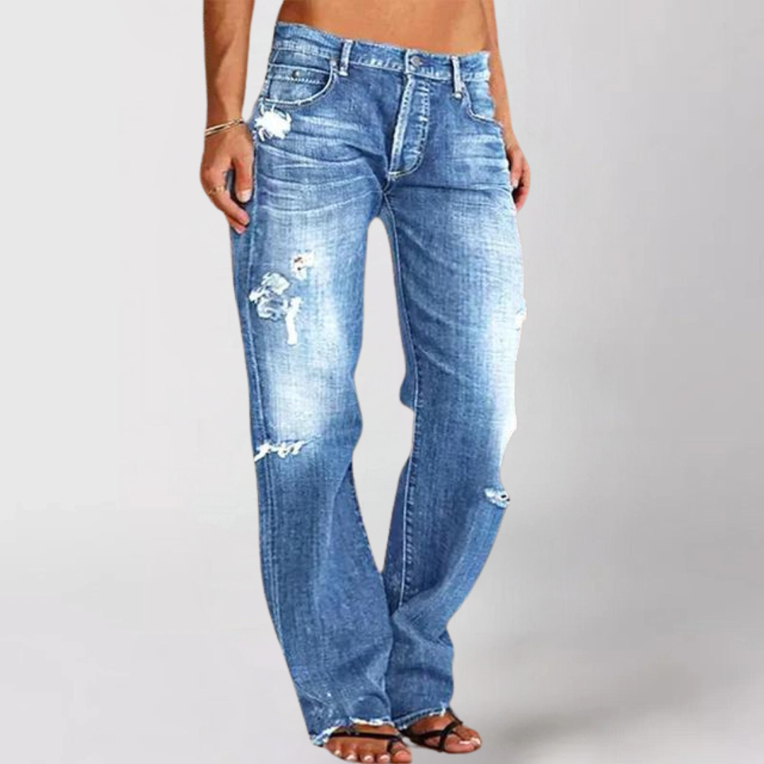LISA™ | JEANS EN DENIM À JAMBES ÉVASÉES