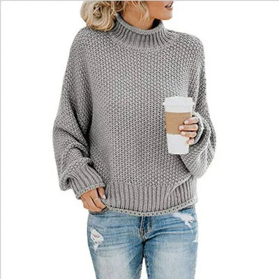 Femke™ | Pull en Col Roulé Tricoté