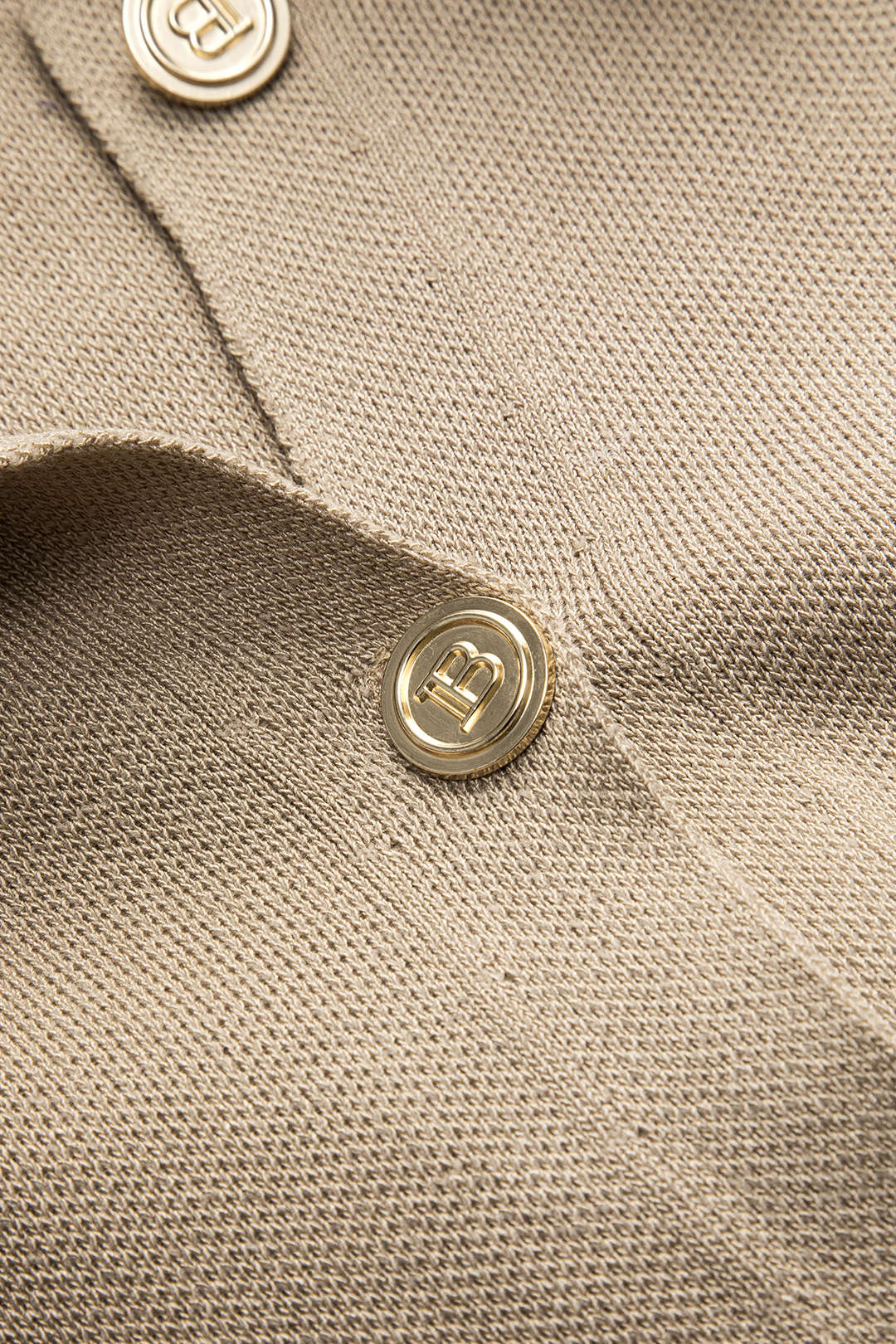 Le Charme™ Ensemble Tricoté : Haut Boutonné avec Poches et Pantalon Large Plissé
