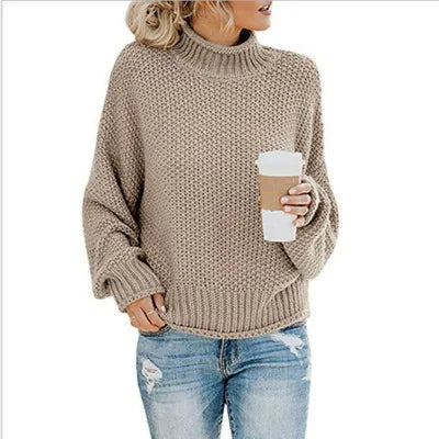 Femke™ | Pull en Col Roulé Tricoté