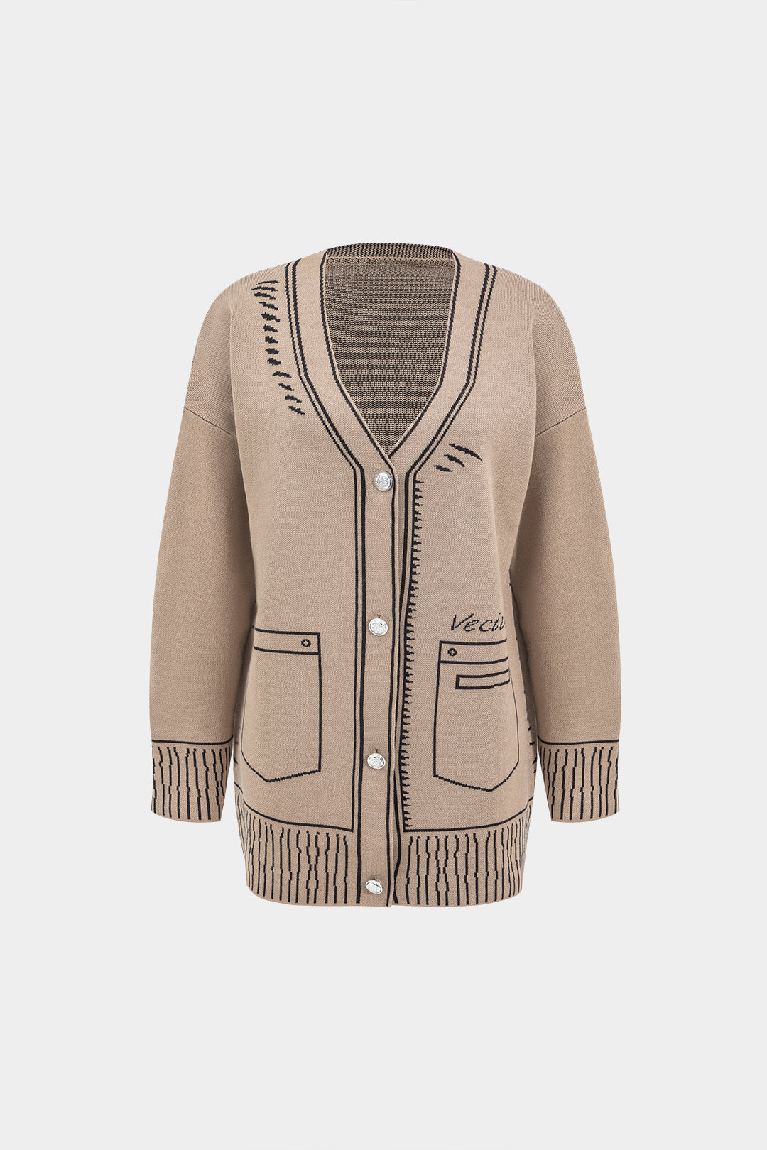 Le Charme™ | Ensemble Pull Imprimé Géométrique et Pantalon
