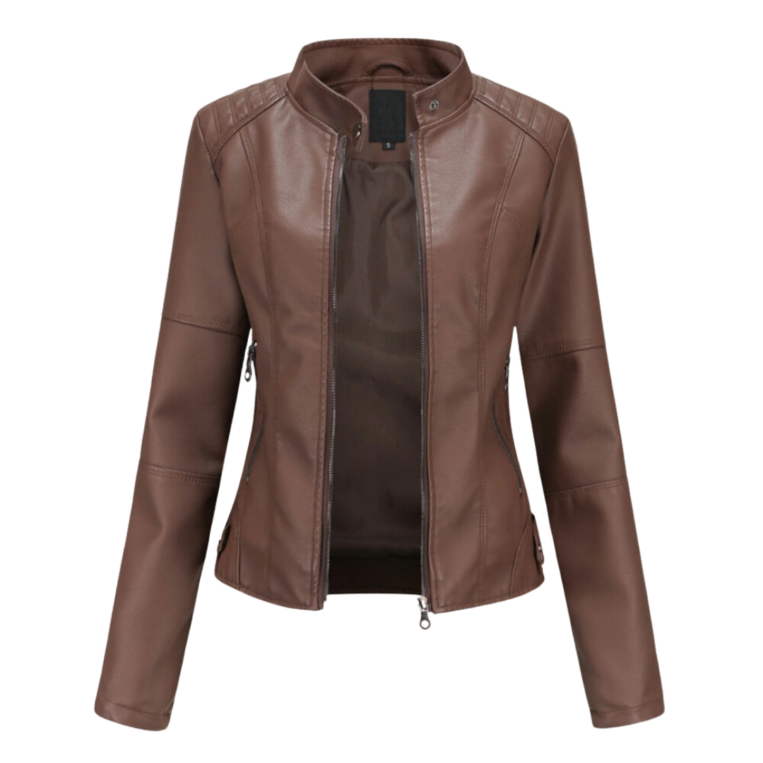 GAIA™ - VESTE EN CUIR LUXUEUSE POUR FEMMES