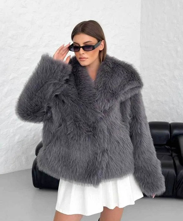 CHIARA™ | MANTEAU EN FAUSSE FOURRURE LUXE
