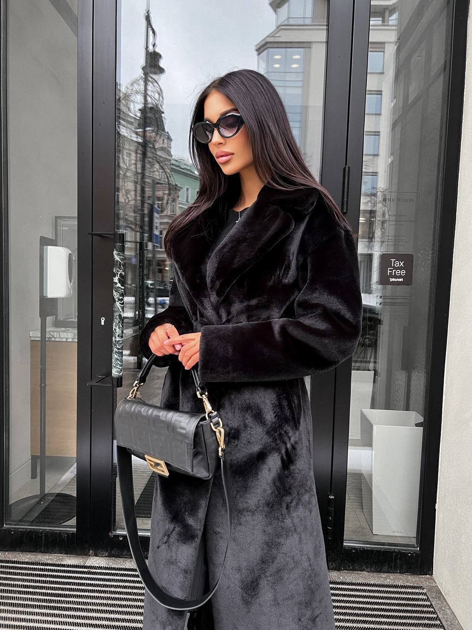 MARTINA™ | MANTEAU EN FAUSSE FOURRURE ÉCOLOGIQUE LUXE AVEC REVÊTEMENT EN SATIN